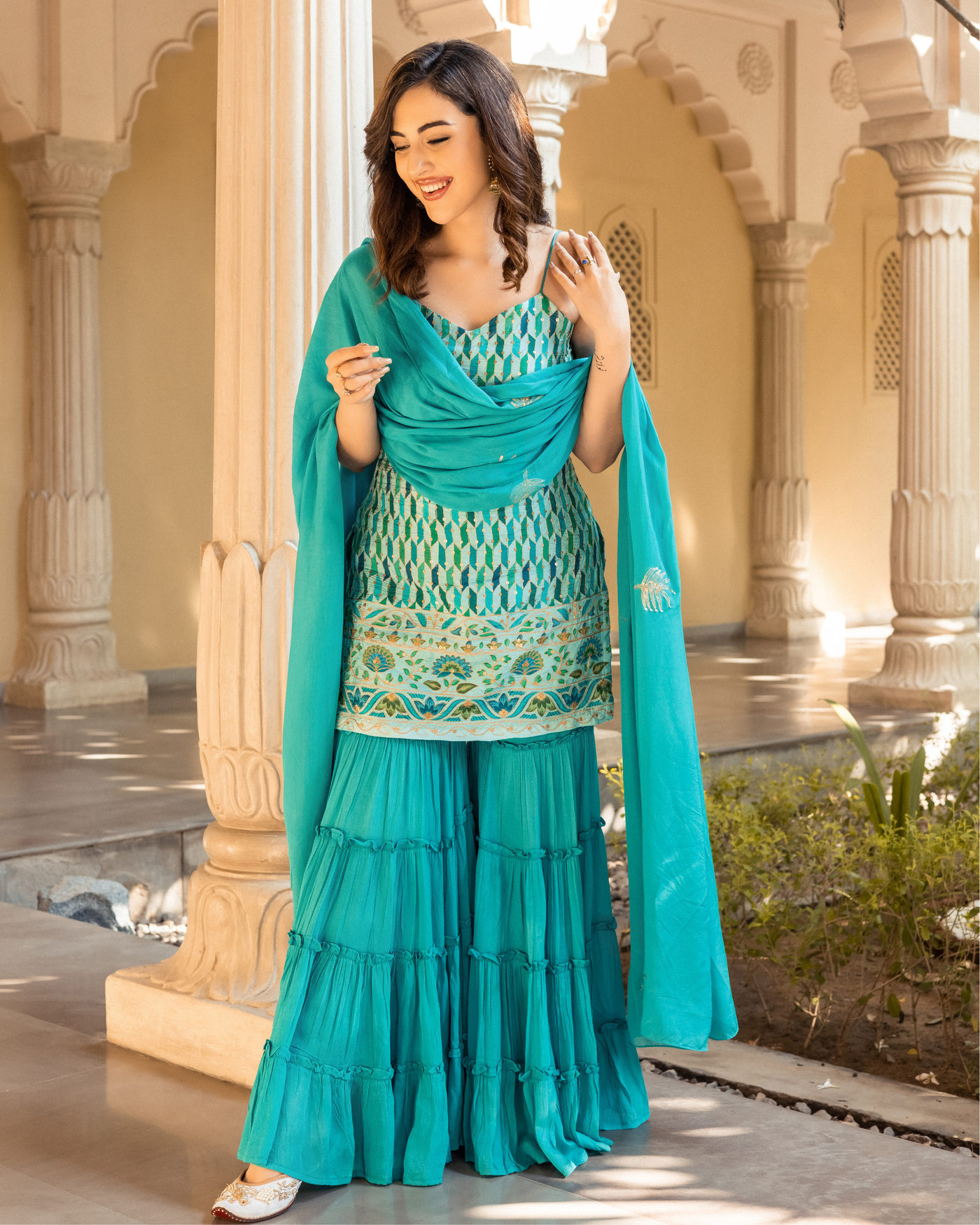 Nazreen Georgette Sharara Set