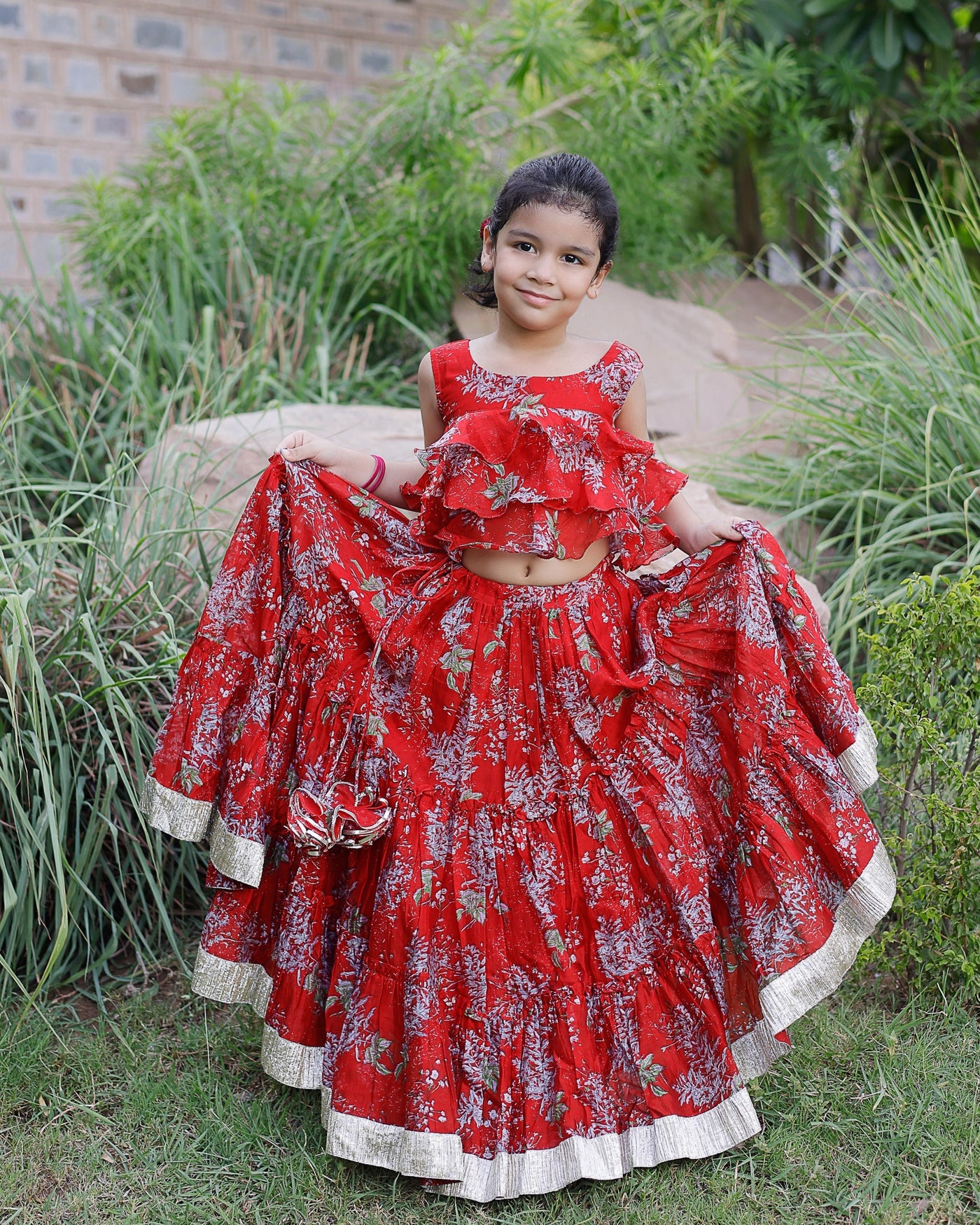 Rosemary Chanderi Lehenga set