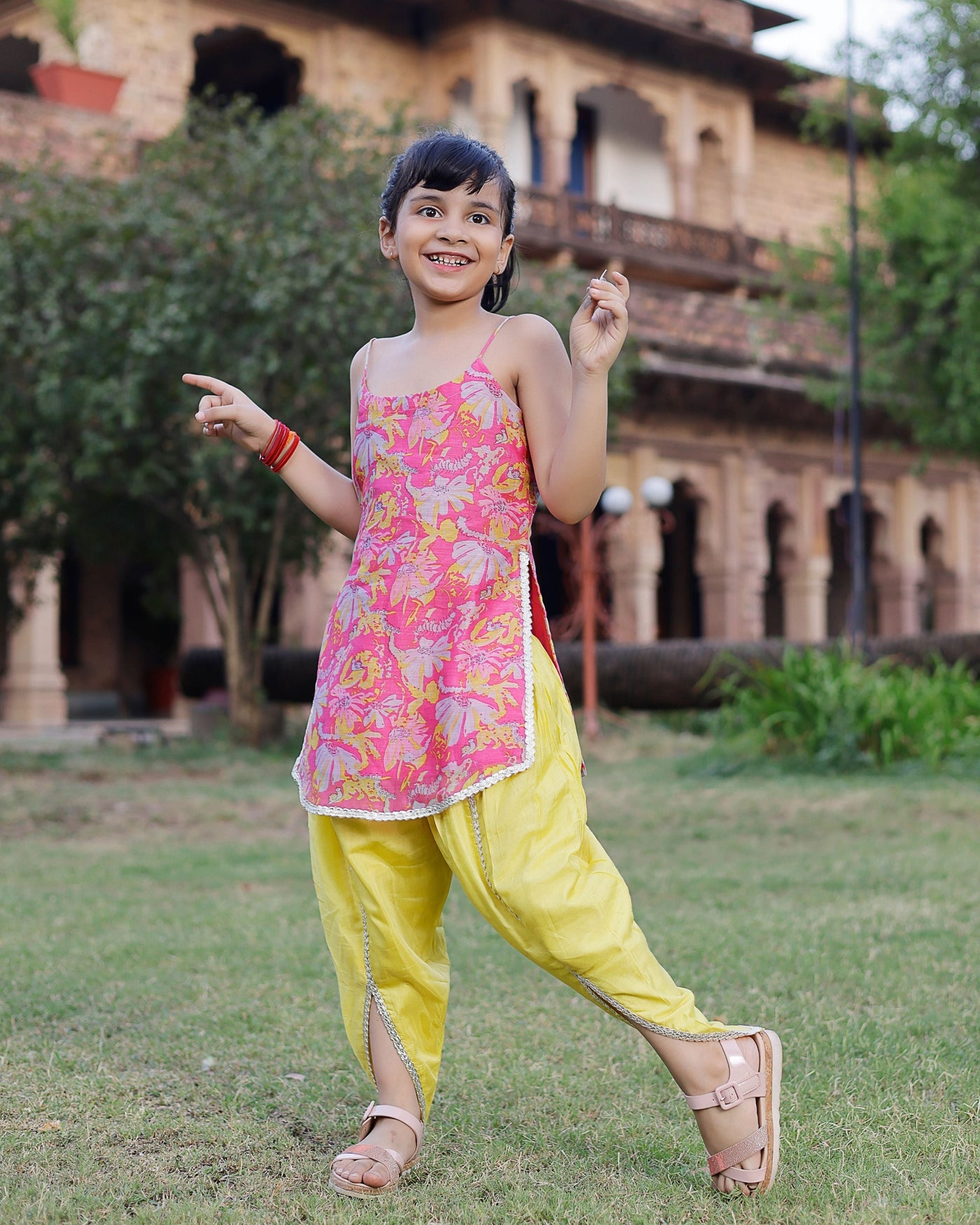 Mira Chanderi Kurta Set