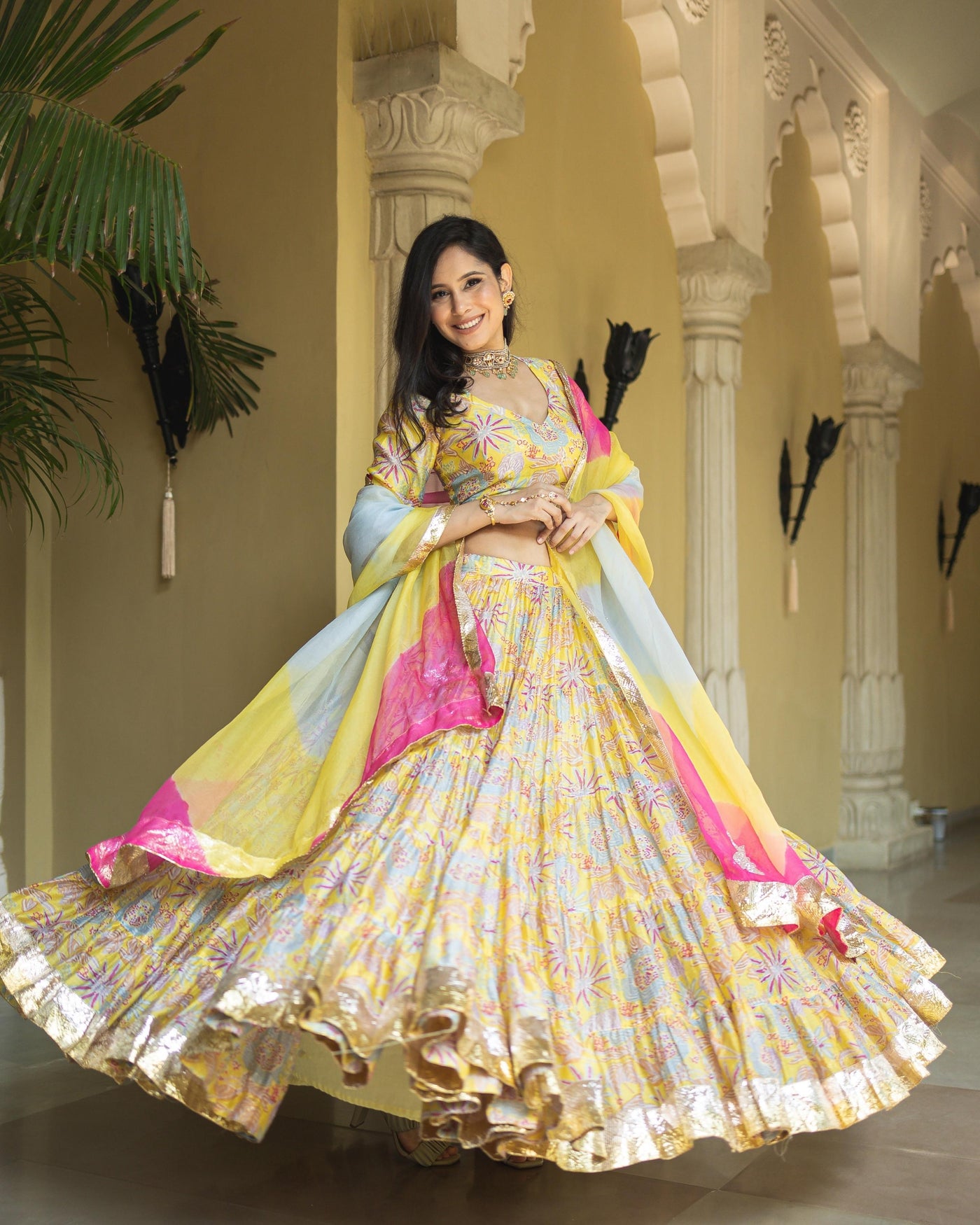 Chandni Chanderi Lehenga Set