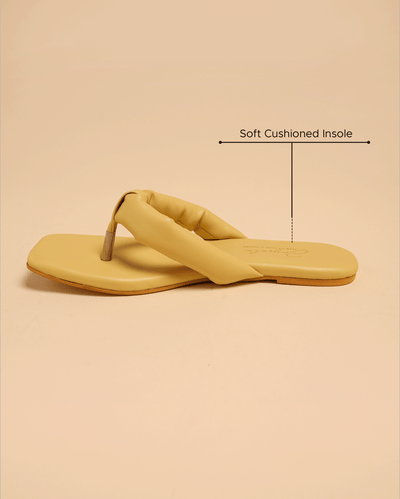 Strawlight Open Toe Flats