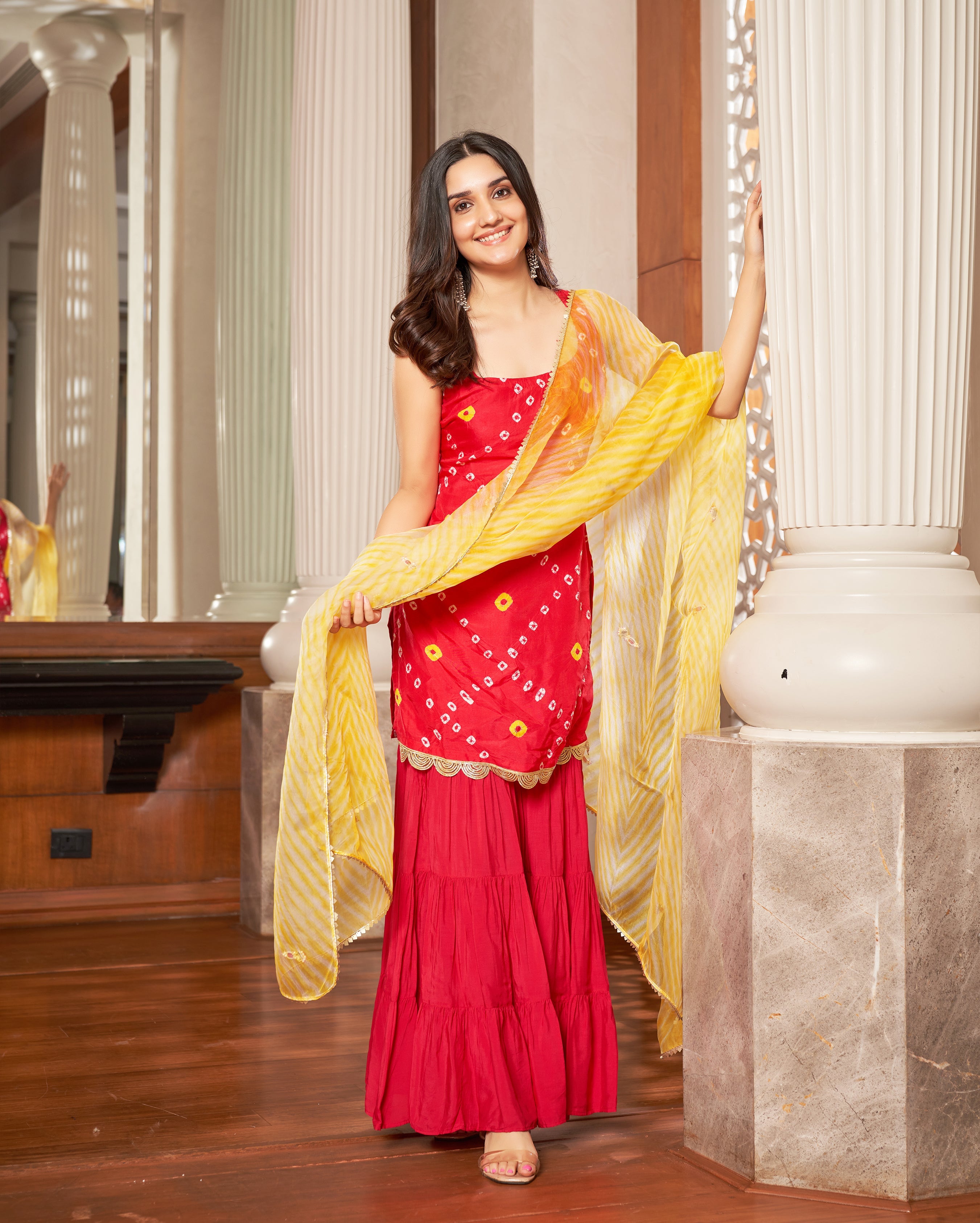 Pragati Pitty in Rani Pink Banarasi Silk Sharara Set main image 0
