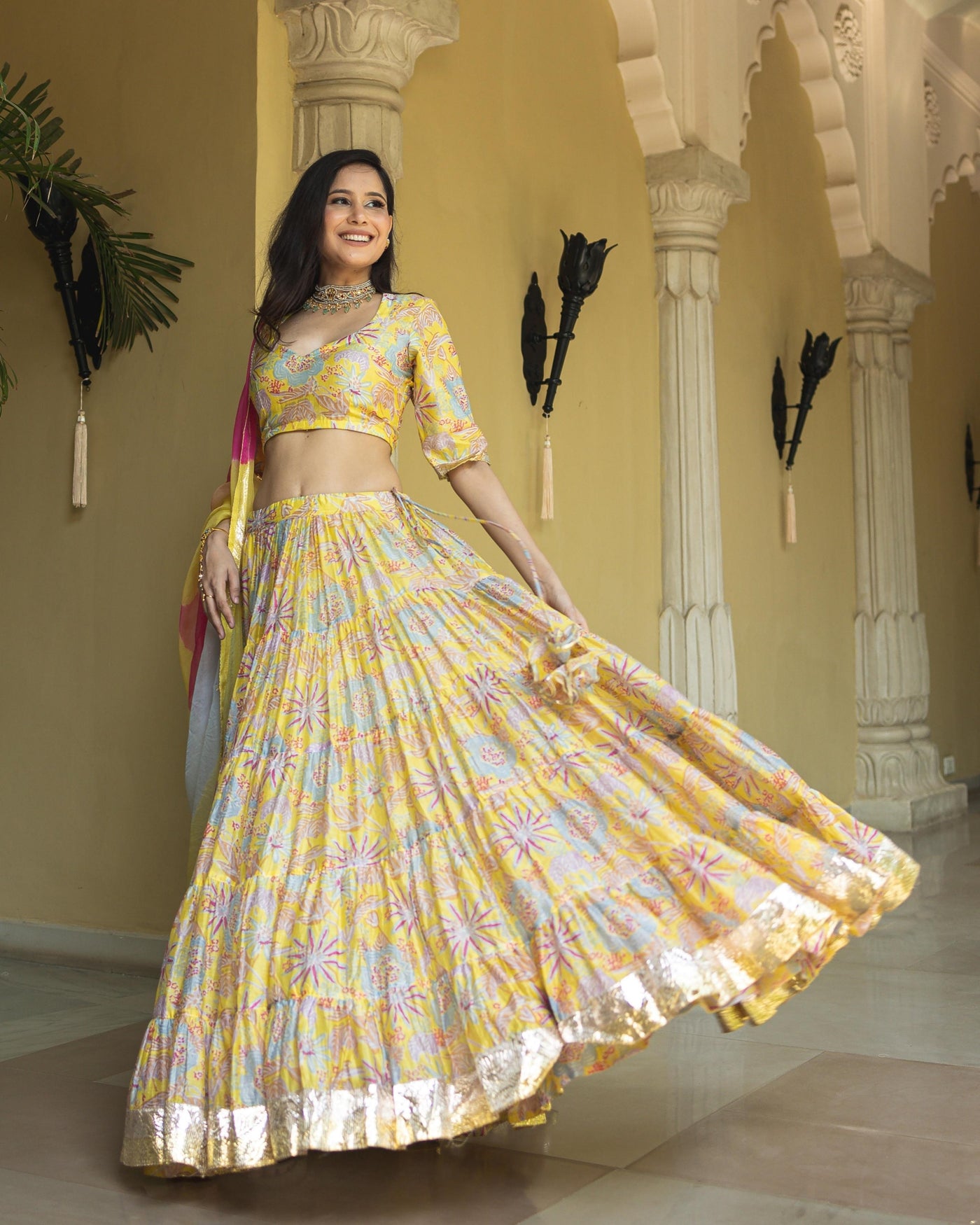 Chandni Chanderi Lehenga Set