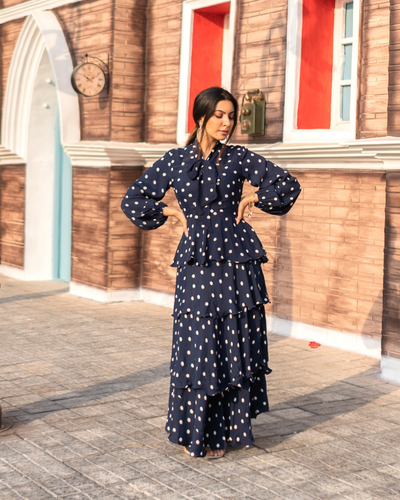 Blue Polka Dress