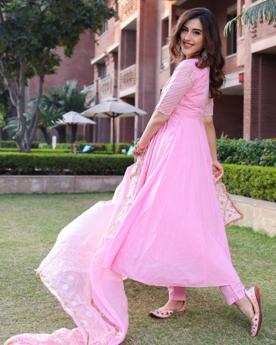 Pink Salt Gotapatti Suit Set