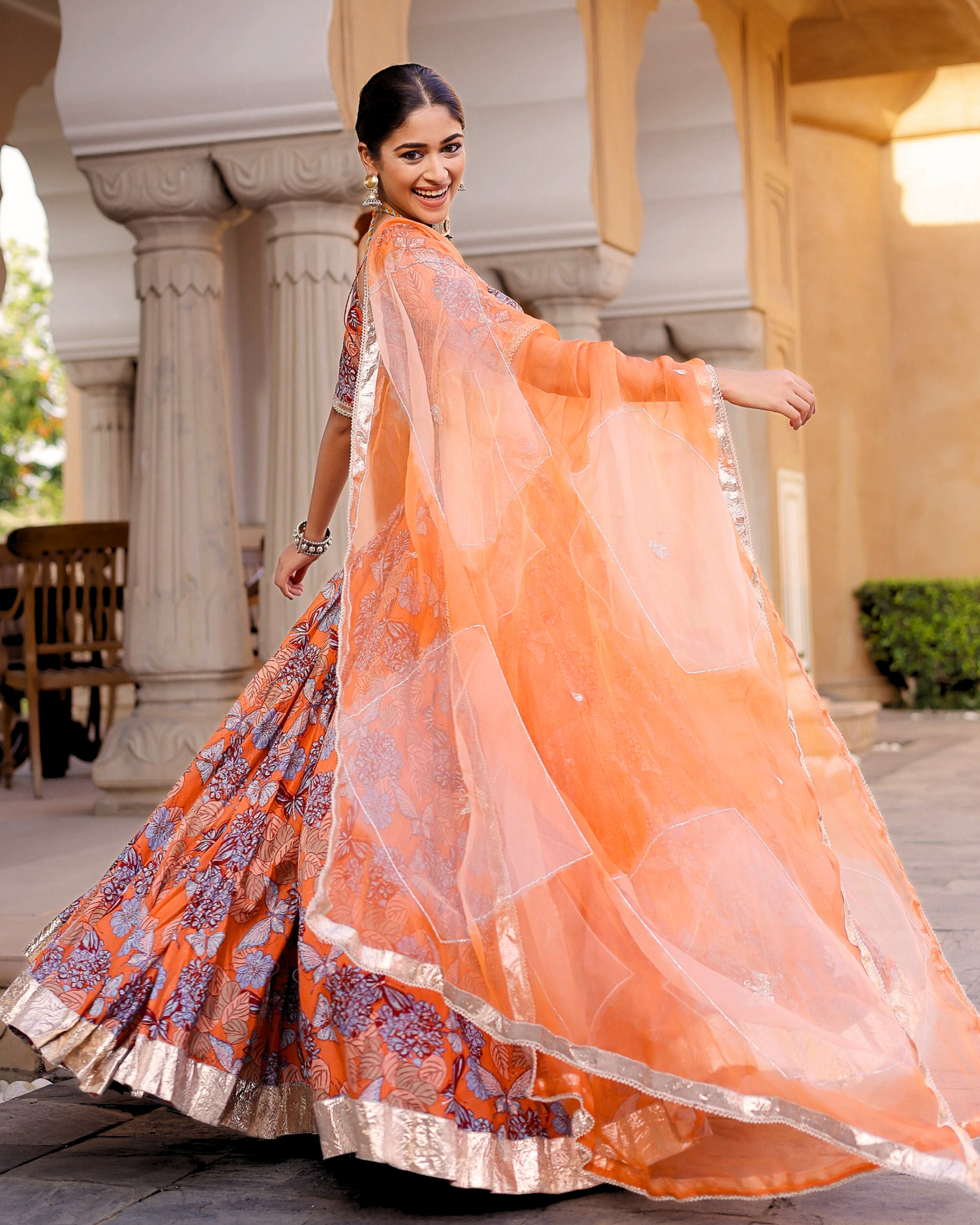 Nayan Chanderi Lehenga Set