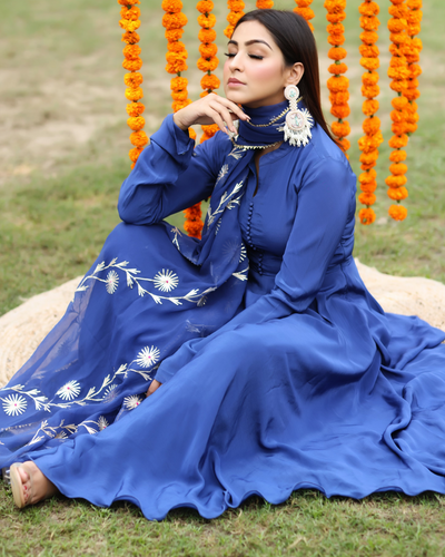 Blue Moon Gotapatti Chiffon Dupatta