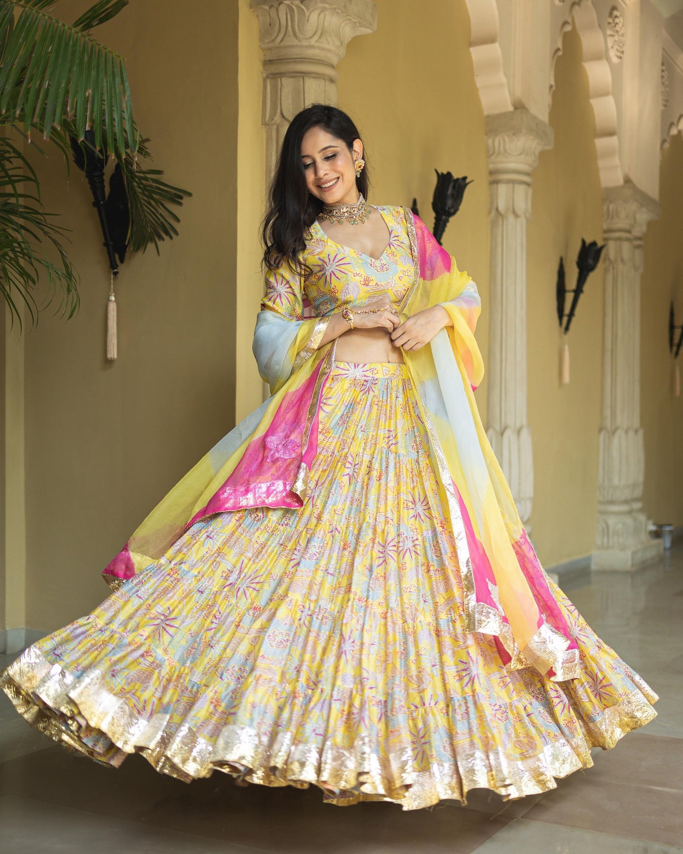 Chandni Chanderi Lehenga Set