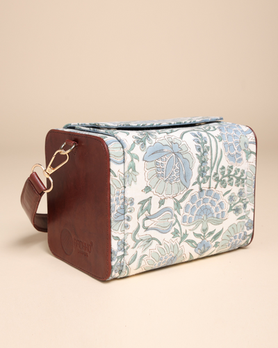 Veronica Cotton Block Printed Satchel Bag