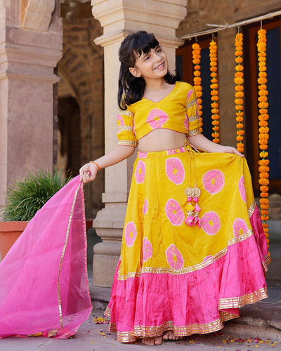 Varuna Tie & Dye Lehenga Set