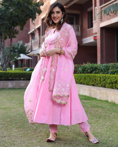 Pink Salt Gotapatti Suit Set