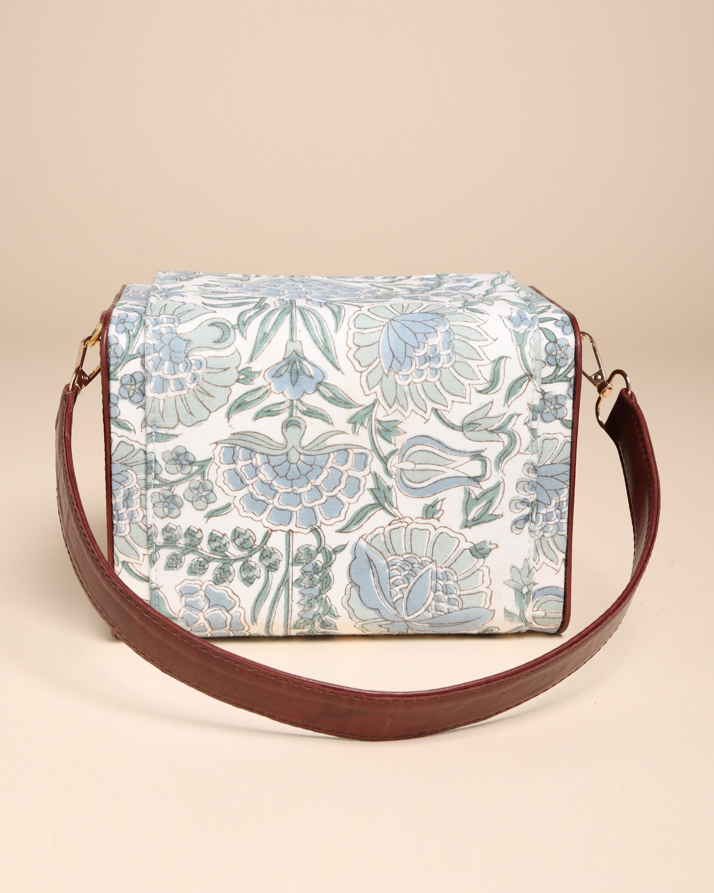 Veronica Cotton Block Printed Satchel Bag