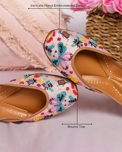 Butterfly Bunch Handcrafted Jutti