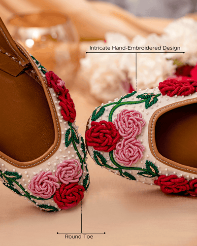 Floral Pop Handcrafted Jutti