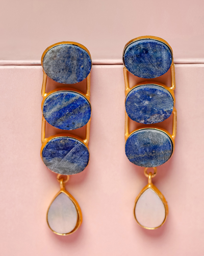 Sky High Handcrafted Brass Earrings