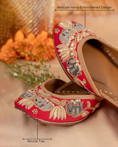Scarlet Truffle Handcrafted Jutti