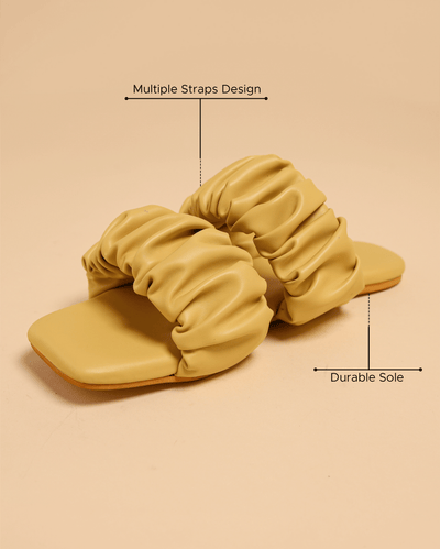 Dusty Cocoon Gathered Flats