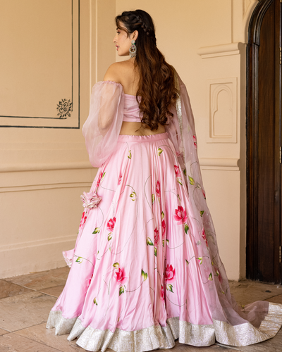 Surati Handpainted Lehenga Set