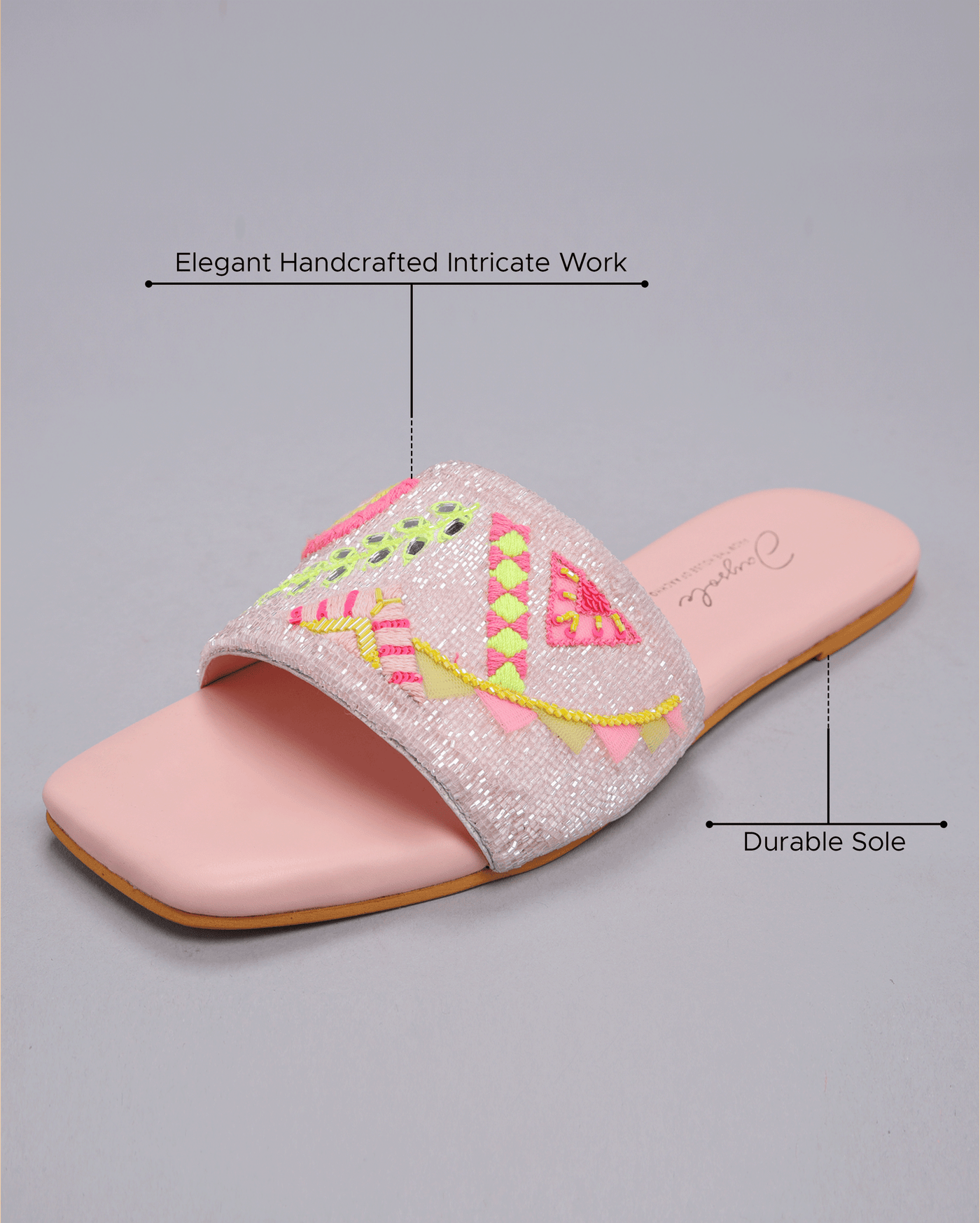 Pink Mystery Handcrafted Flats