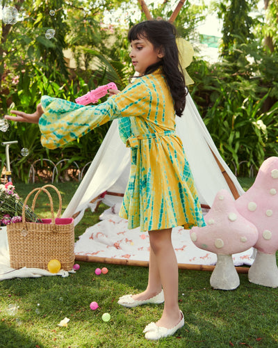 Jellybean Tie & Dye Cotton Dress