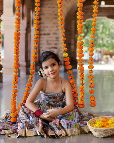 Avisa Chanderi Lehenga Set