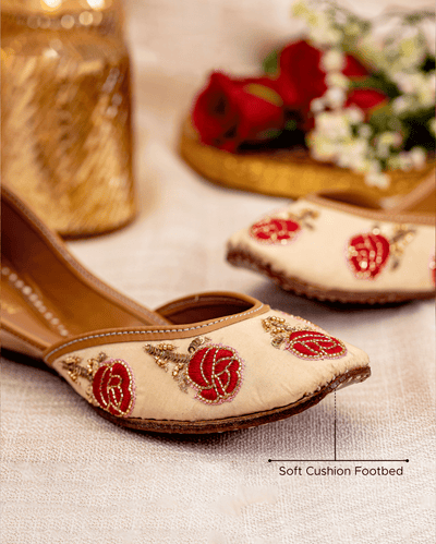 Candy Rose Handcrafted Jutti
