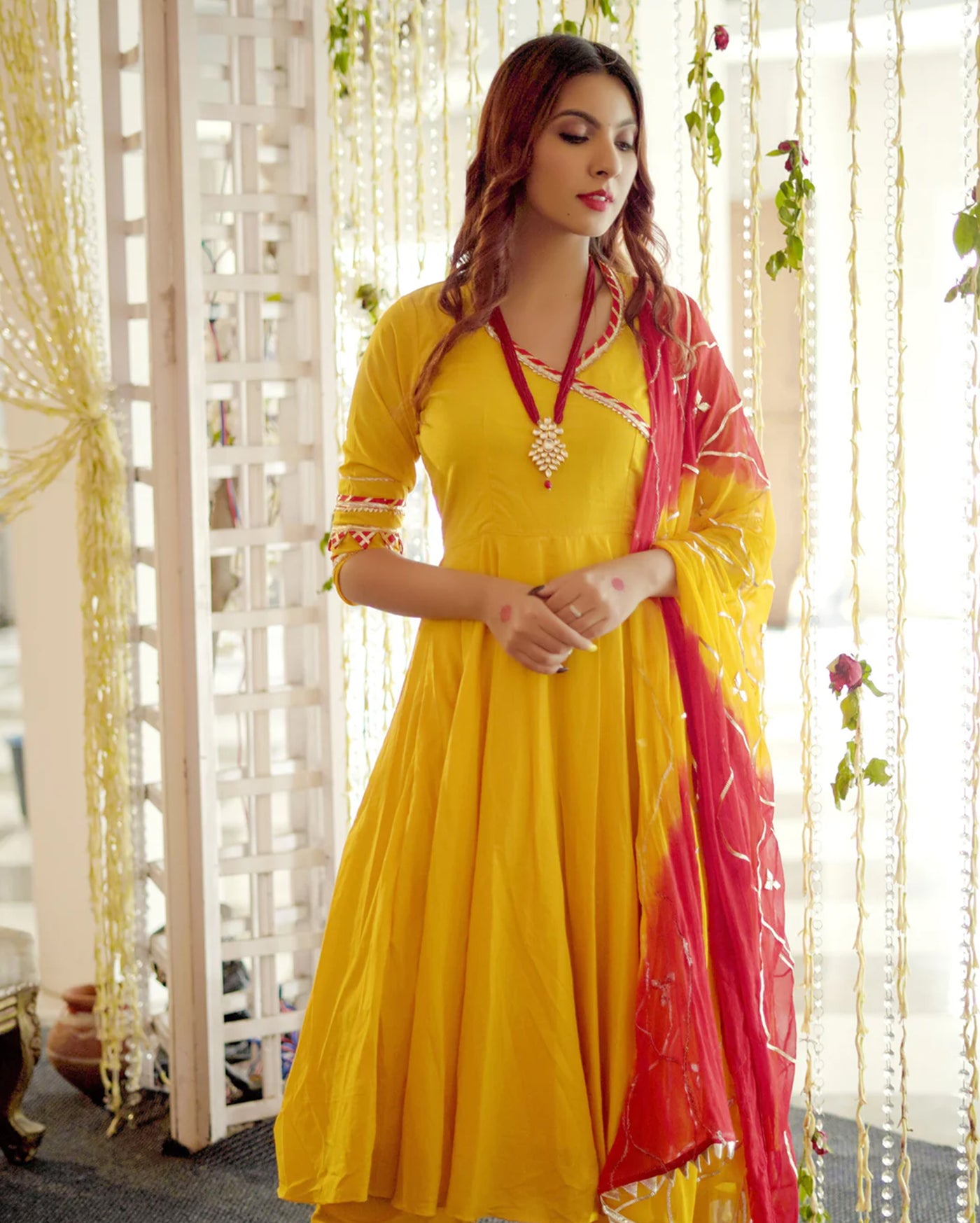 Royal Yellow Gotapatti Suit Set