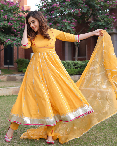 Party wear gota shop patti suit