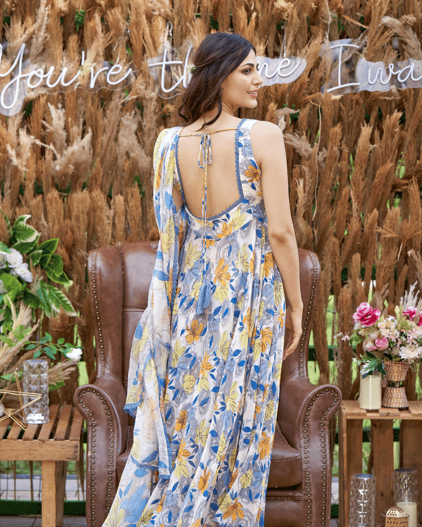 Zohan White Printed Georgette Suit Set