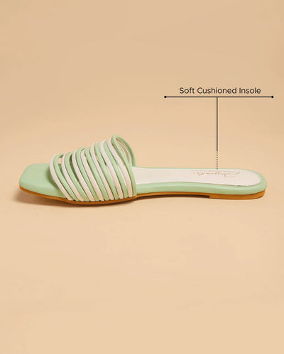 Bud Green Strips Flats
