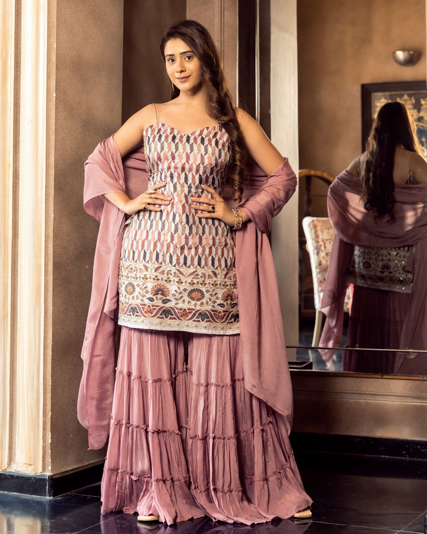 Designer Blue Color Georgette Sharara Suit | Indian Online Ethnic Wear  Website For Women
