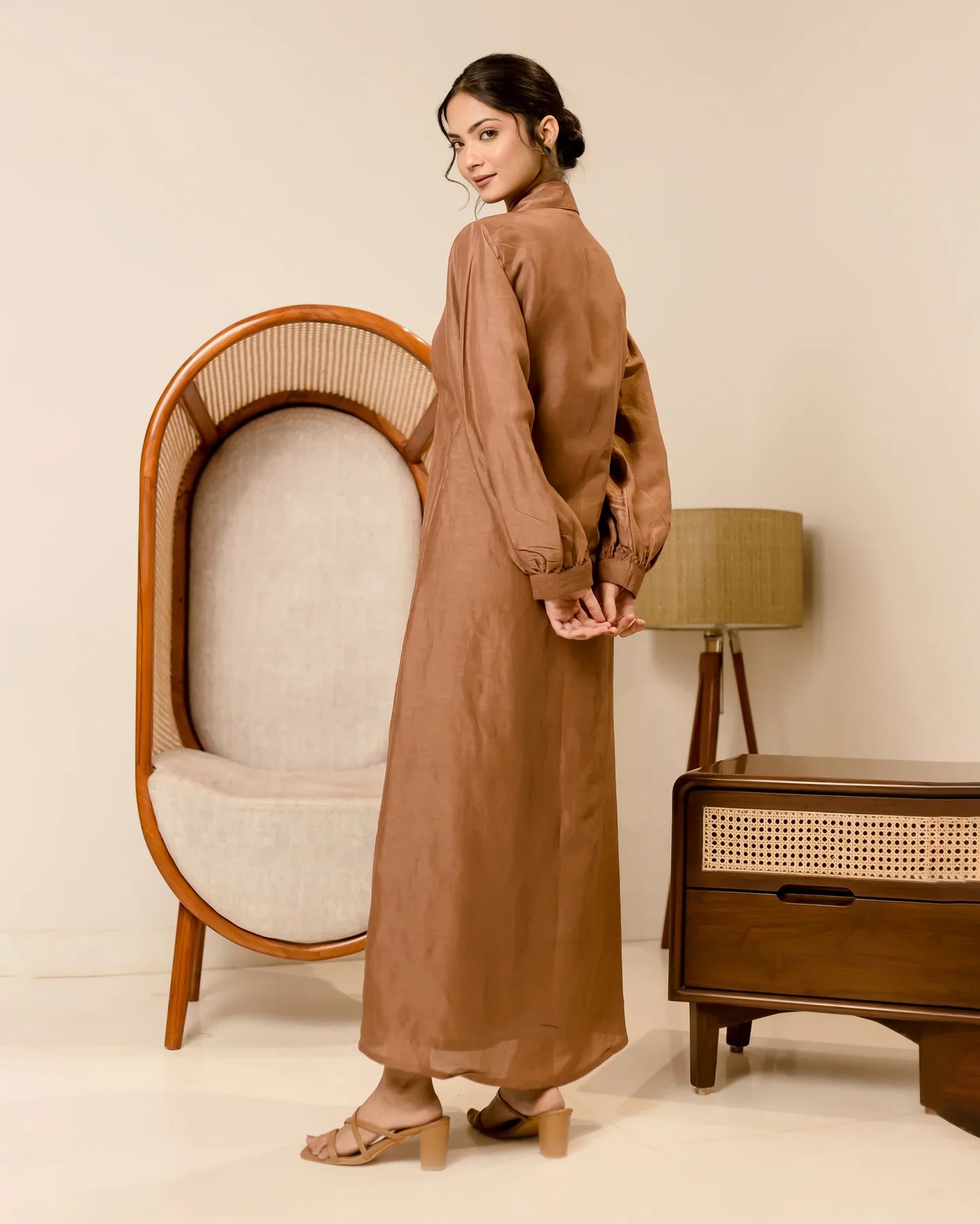 Shop Supreme Brown Solid Cotton Shirt Dress for Women Online at Aachho Aachho.co Shop Supreme Brown Solid Cotton Shirt Dress for Women Online at Aachho Aachho.co