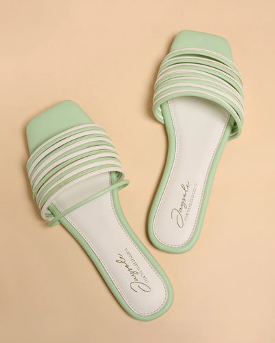 Bud Green Strips Flats