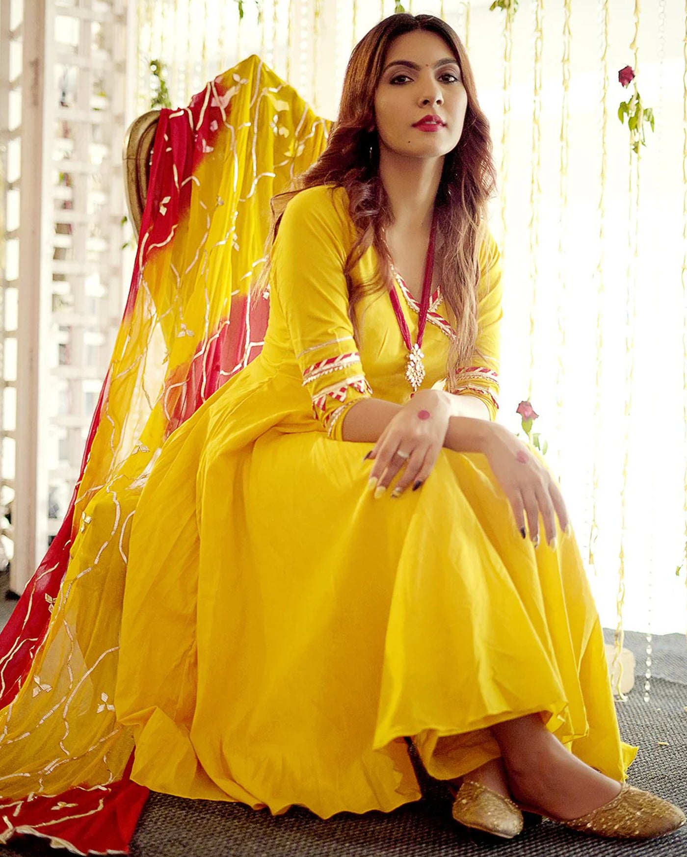 Royal Yellow Gotapatti Suit Set