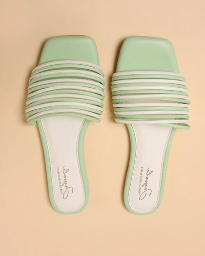 Bud Green Strips Flats