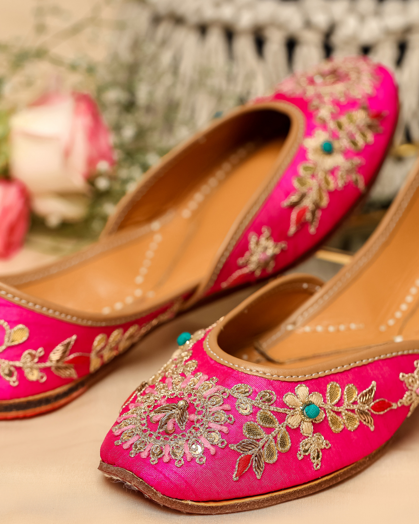 French Pink Handcrafted Jutti