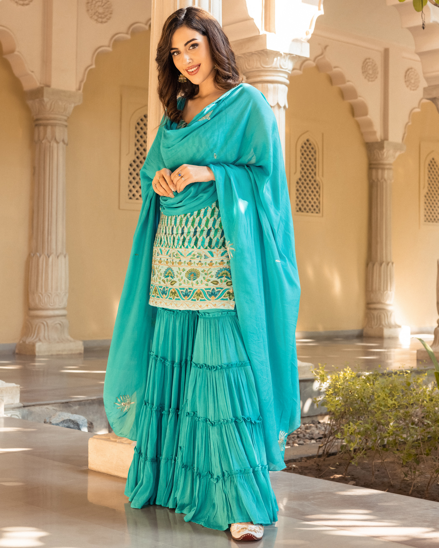 Nazreen Georgette Sharara Set