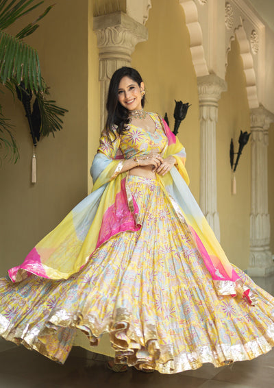 Chandni Chanderi Lehenga Set