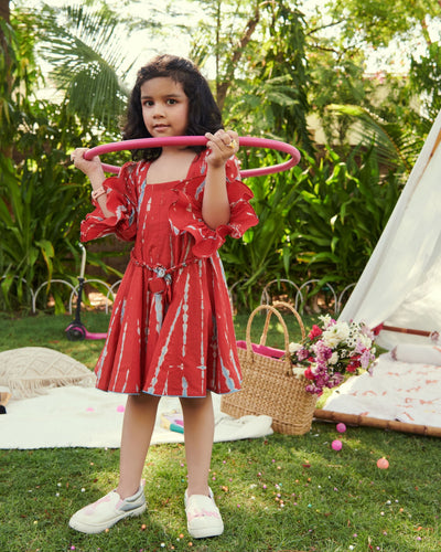 Trinket Tie & Dye Cotton Dress