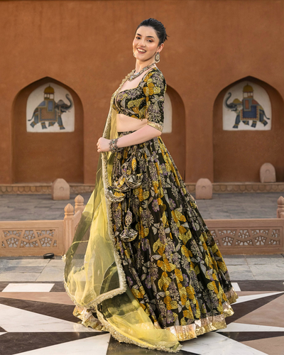 Mayra Chanderi Lehenga Set