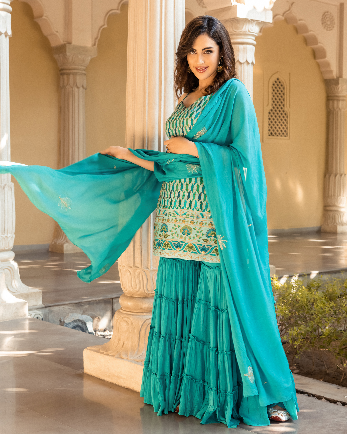 Nazreen Georgette Sharara Set