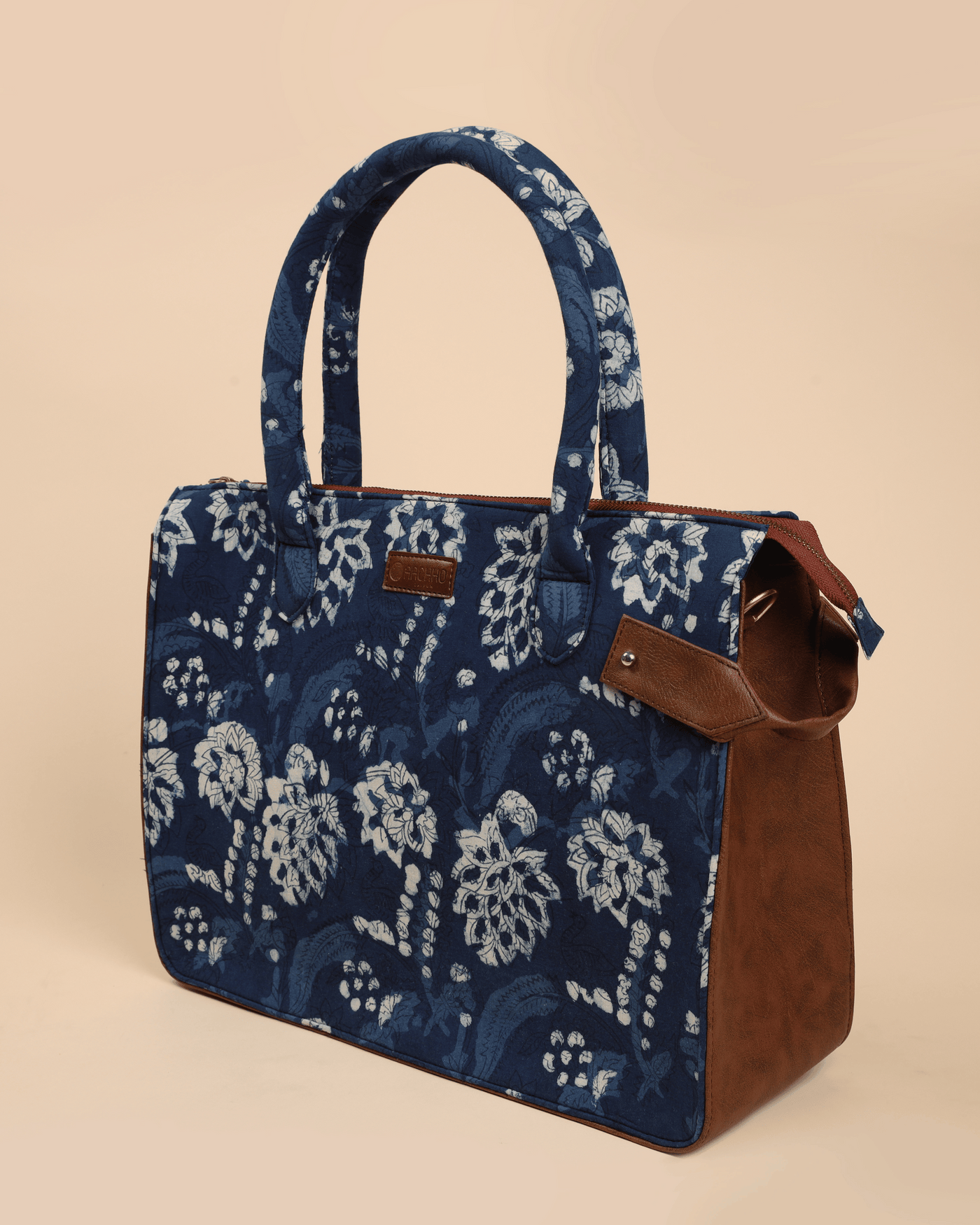 Tidal Blue Rectangle Tote Bag
