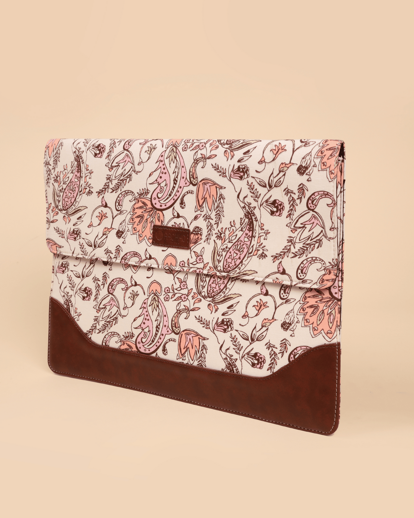 White Diamond Handblock Laptop Sleeve