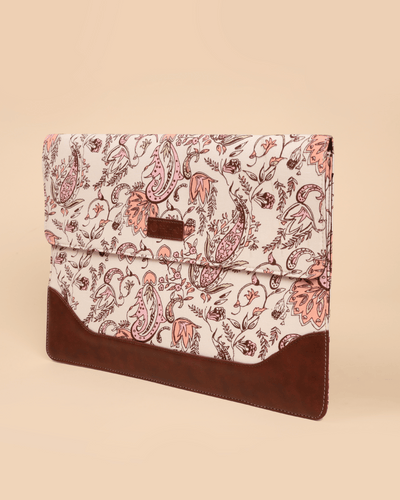 White Diamond Handblock Laptop Sleeve