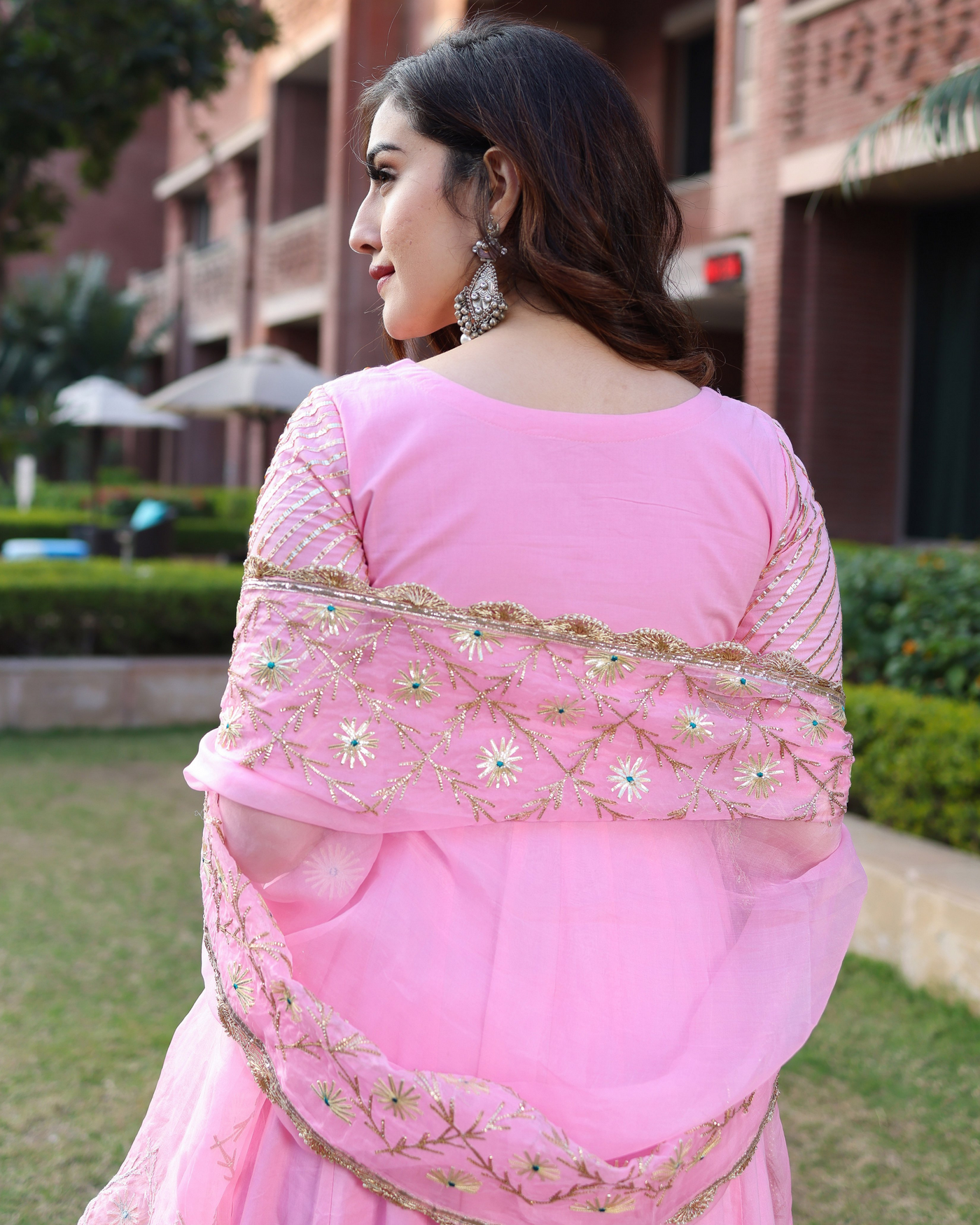 Pink Salt Gotapatti Suit Set